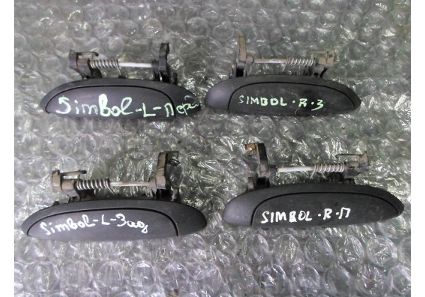 ручки зовнішні Renault Megane, Clio ІІ, Scenic, Symbol II, 7700433075, 7700433076, 7701471883, 7701471884