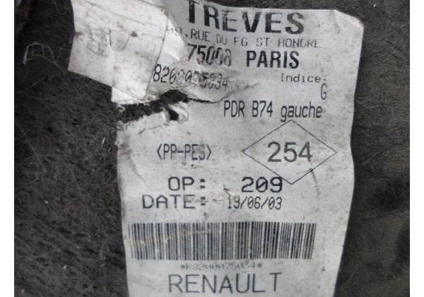 Обшивка багажника бокова ліва Renault Laguna II,1.9 dci,8200075034