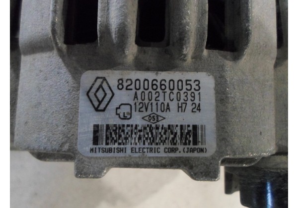 генератор Renault,1.6,12V,110A,8200660053,A002TC0391