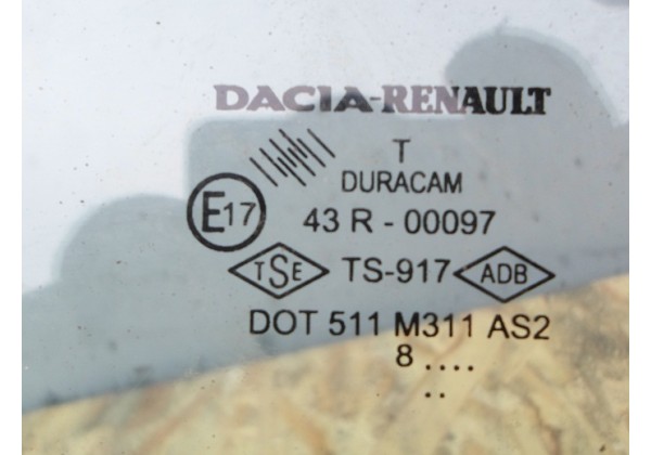 скло дверки праве задне Renault Logan 