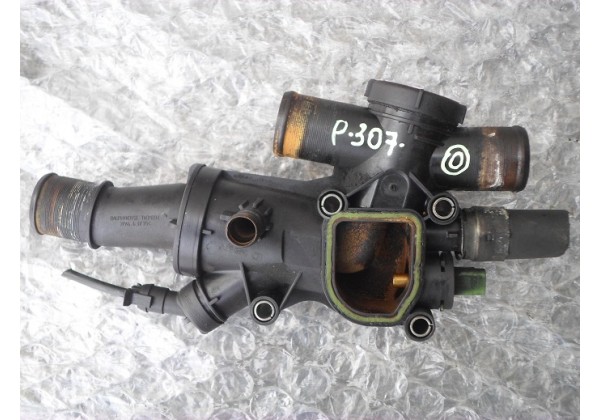 корпус термостату Peugeot 307, C4 2.0 hdi, 9656183980