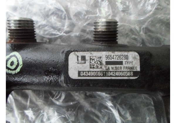паливна рейка, рампа форсунок Peugeot, Citroen 2.0 hdi, 9654726280, R9144Z180A