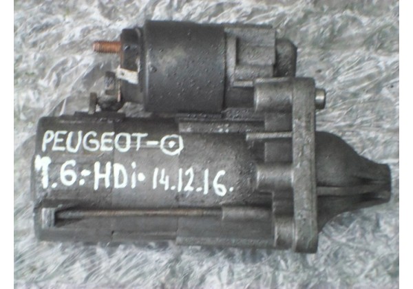 Стартер Peugeot, Citroen 1.4, 1.6 hdi, 9688268480, 9646679980, 9640825280, 5802AZ, 5802Y6, 5802Y5, 5802Y4, 5802FG, D6RA110, 9664016980, MOOOT22472