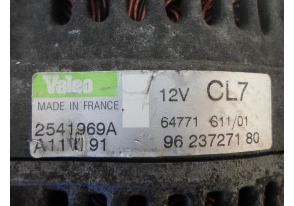 генератор Peugeot, Citroen 1.9 d, 90A, 12V, CL 7, 9623727180, 9642880280, 9621791680