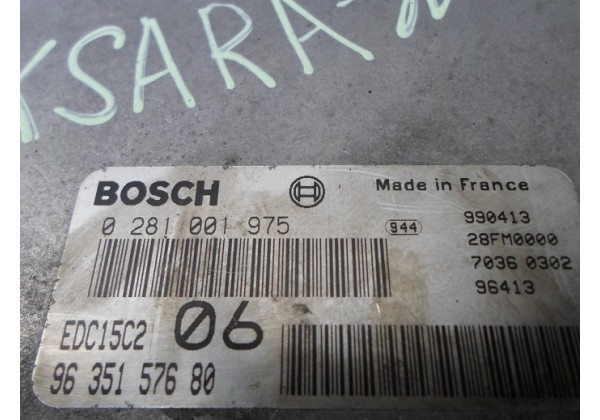 комп'ютер,блок управління двигуном Xsara II,Xantia,306,2.0hdi,9635157680,0281001975