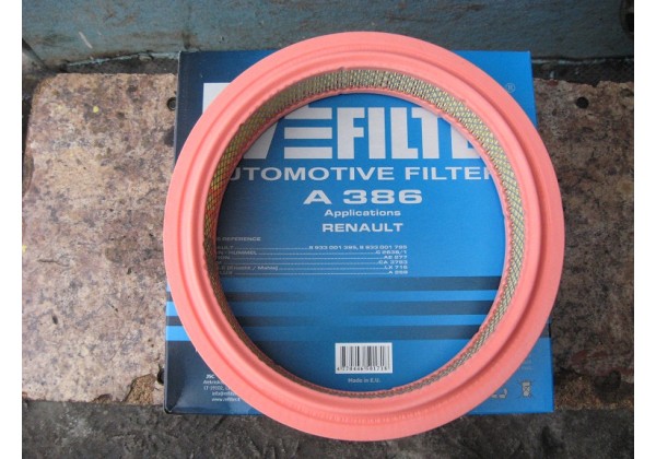 Фільтр повітряний Renault 9, 11, 19, 21, Super 5, Rapid, Megane, Clio 1.2. 1.4. 1.7, 1.8, 8933001795, 8933001395
