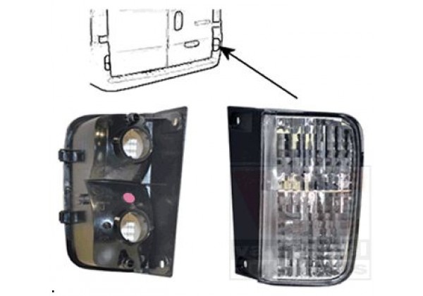 Ліхтар в бампер задній правий Renault Trafic II, 8200047556