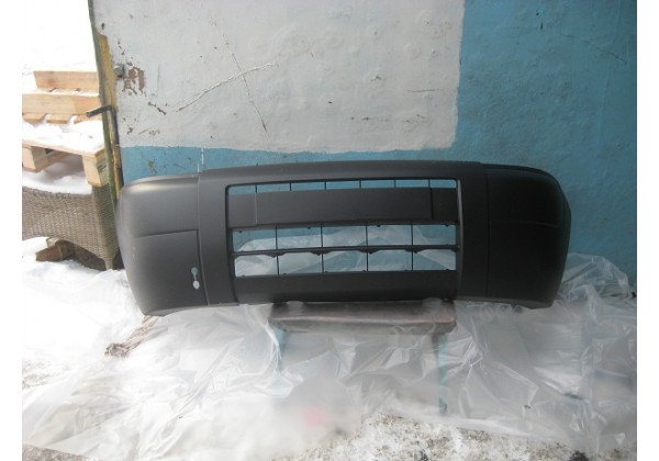 Бампер передній без отвірів для ПТФ Peugeot Partner, Citroen Berlingo, 2003-2008 р, 7401W7*