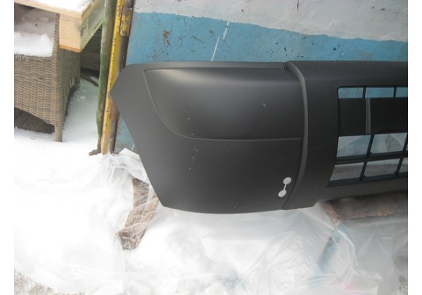 Бампер передній без отвірів для ПТФ Peugeot Partner, Citroen Berlingo, 2003-2008 р, 7401W7*