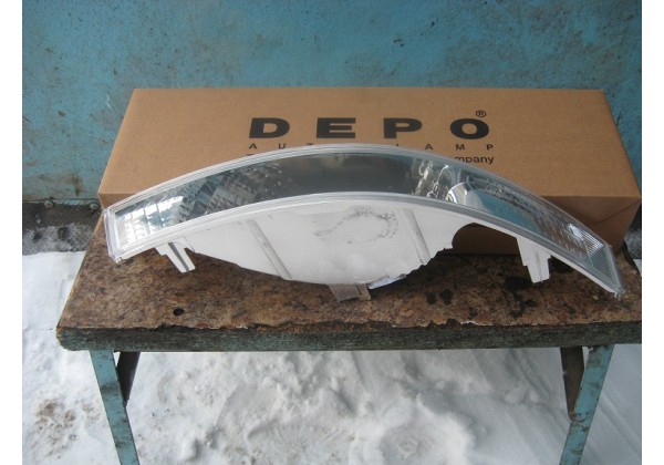 Поворотник правий димчастий Renault Master II, 03-10, 8200163919, 8200263364