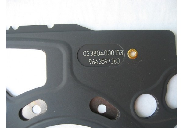 Прокладка головки циліндра, (4 карба) Peugeot, Citroen 1.6 hdi, 0209 CF, 9643597380, 1.4мм