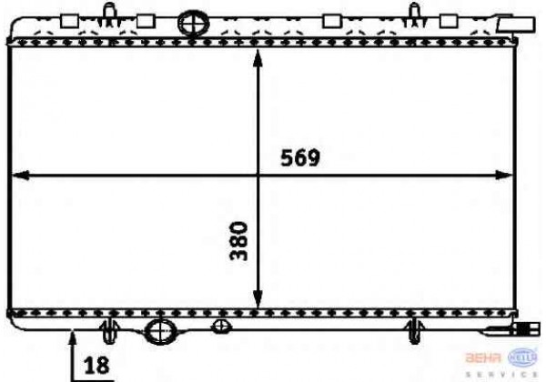 Радіатор Peugeot 307, Partner, Citroen C4, Xsara, Berlingo 1.4, 1.6, 1330G2