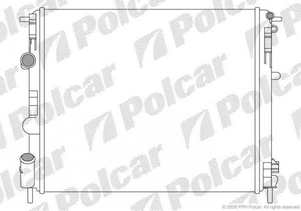 радіатор охолодження двигуна Renault Kangoo,Clio II,1.2 б, для 7700430784