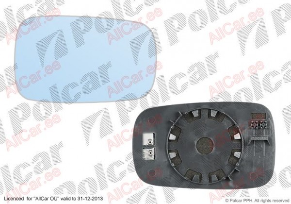 Вкладиш дзеркала зовнішнього правий, дзеркальце Renault Laguna 2, 7701049065