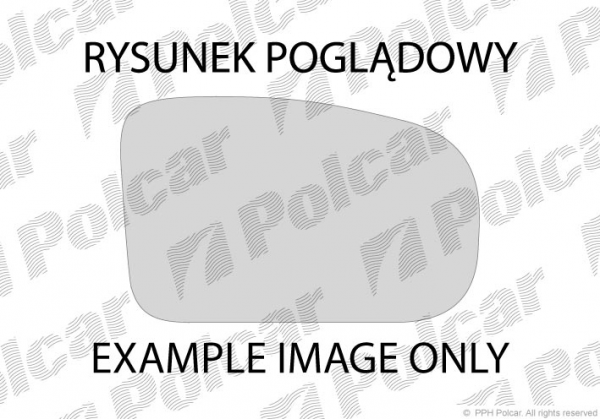 Дзеркальне скло, зовнішнє дзеркало Peugeot 605, праве