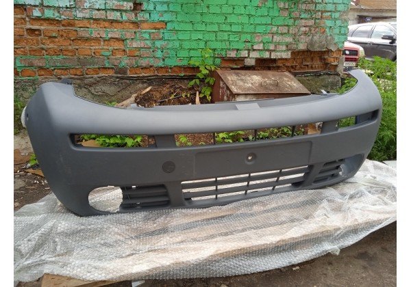 Бампер передній з отворами під ПТФ Opel Vivaro, Renault Trafic II, 01-07, 91168577