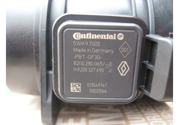 Витратомір повітря Renault 2.0 dci, 5WK97005, 8200280065, 8200327690