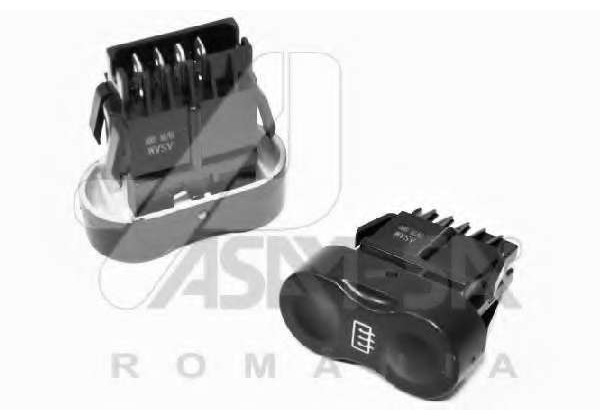Кнопка обігріву заднього скла, (4 контакти) Renault Logan, Logan MCV, Sandero, Duster, 6001546145, після 2009 року