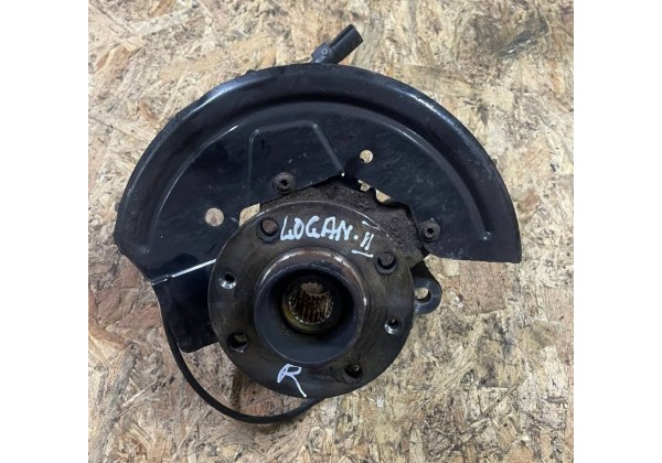 Цапфа, поворотний кулак правий Renault Logan 2, Sandero 2, Sandero Stepway 2, 23зуб, 400143444R, 400145275R