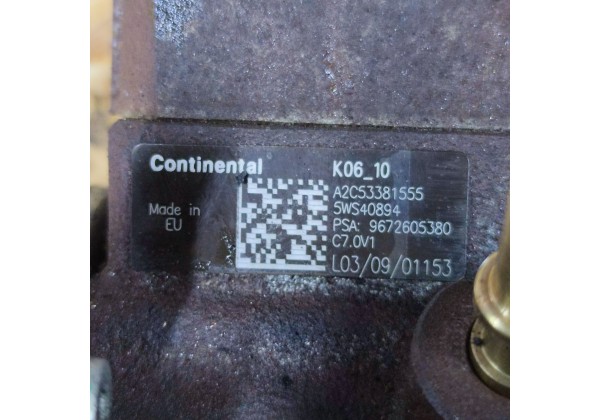 Насос паливний, ТНВД, 1.6 E-HDi, Siemens, 9672605380, A2C53381555, 5WS40894