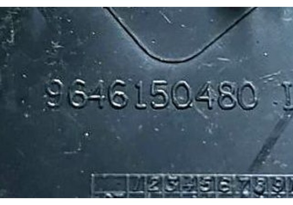 Декоративна накладка правого переднього крила Citroen C2, 03-08, 9646150480