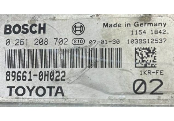 Комплект запалювання, ЕБУ, комп'ютер, Citroen C1, Peugeot 107, Toyota Aygo, 1.0 i, 89780-0H021, 736772-A, 0261208702, 89661-0h022