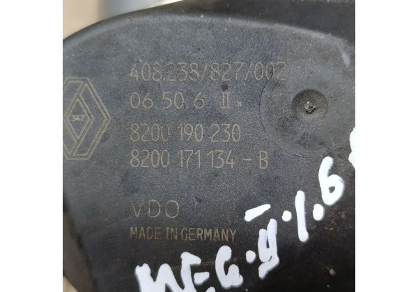 Дроссельна заслонка Рено Меган 2, Сценік 2, для 1.6 бензин,8200190230,8200171134