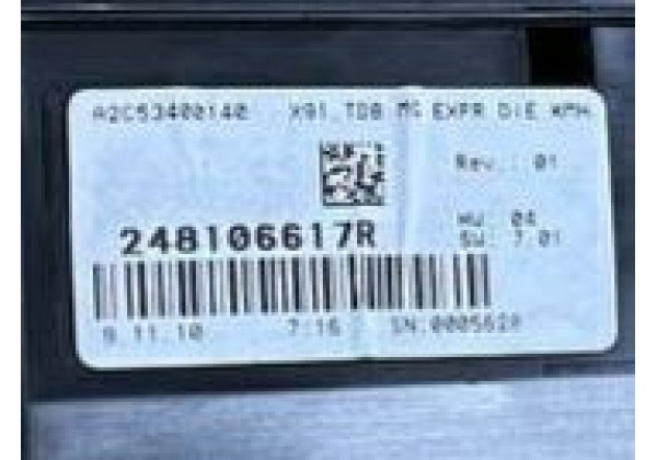 Панель приладів Renault Laguna 3, 1.5 DCi, 2.0 DCi, 248106617R