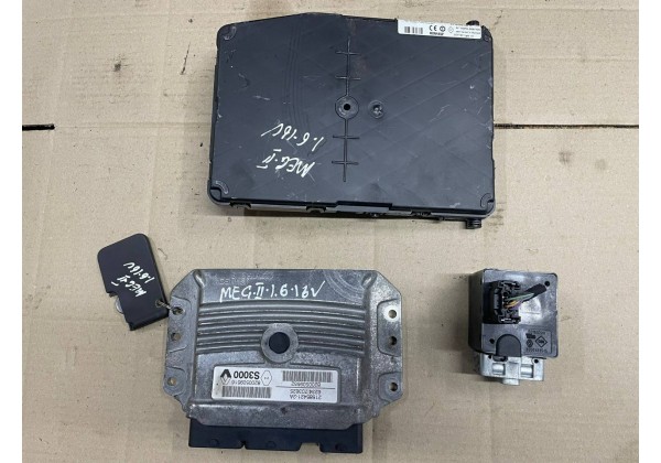 Комплект запалювання, ЕБУ, комп'ютер Renault Megane 2, Scenic 2, 1.6 16V, 8200509552, 8200509516, 8200606826, S118400150 H, 8200468515
