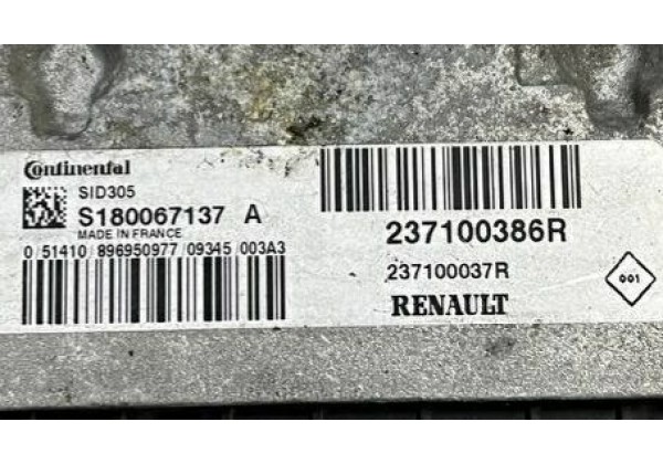 Комплект запалювання, ЕБУ, комп'ютер Renault Megane 3, Scenic 3, 1.5 DCi, 237100386R, 237100037R, S180067137 A, 284B17882R, S180098101 D