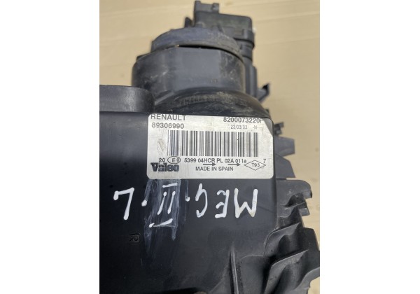 Фара ліва Renault Megane II 03-06, 8200073220