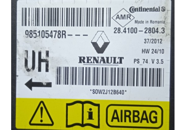 Блок управління подушками безпеки AIRBAG Renault Megane 3, 985105478R *