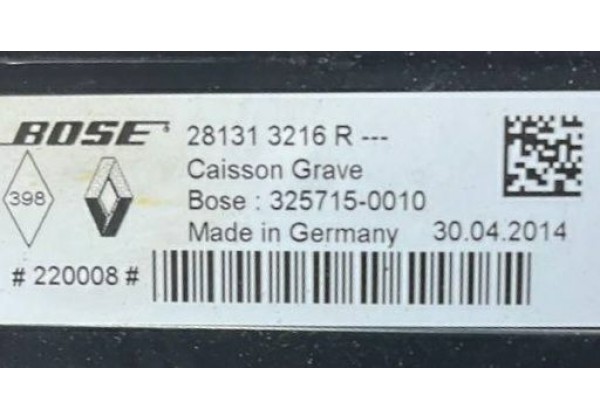 Сабвуфер Renault Megane 3, 281313216R
