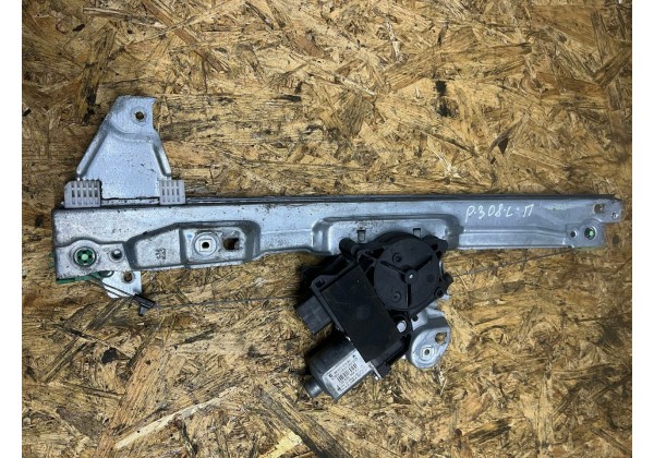 Склопідйомник передньої лівої дверки електричний, 6 pin, Peugeot 308, T7, 07-13, 9221GX, 9221CW, 9221CX, 9659827080, 9657247680