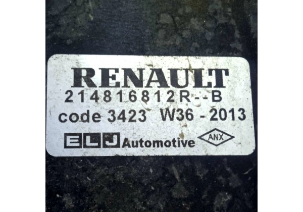 Дифузор вентилятора охолодження Renault Logan 2, Sandero 2, Captur, Dokker, Duster, Clio 4, 1.2 16V, 1.5 DCi, 214816812R, 214753416R