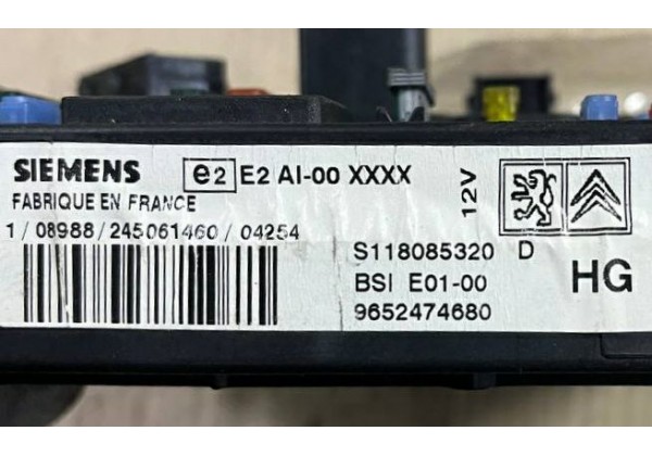 Комплект запалювання, ЕБУ, комп'ютер, Citroen Xsara Picasso, 1.6 HDi, Bosch, 0281011392, 9653958980, 9651060180, 9652474680, S118085320 D