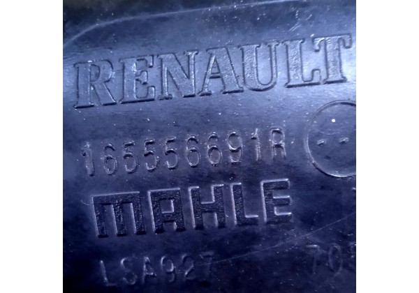 Патрубок повітряного фільтра Renault Duster, Dokker, Logan 2, Sandero 2, Clio 4, 1.5 DCi, 165556691R