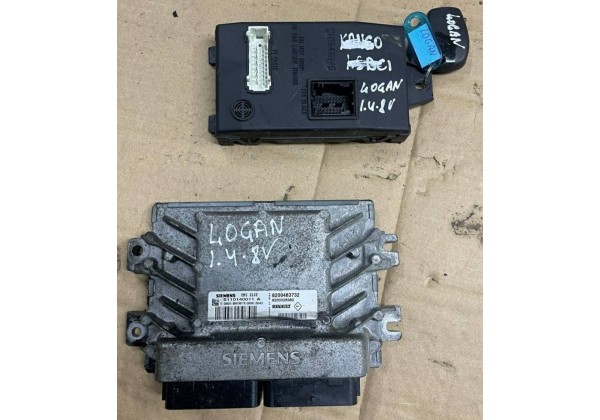 Комплект запалювання, ЕБУ, комп'ютер Renault Logan, 1.4 8V, 8200483732, 8200326380, S110140011, 8200564718, S118522008 A, 8200296328 A, S118522007 D