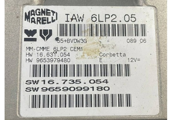 Комплект запалювання, ЕБУ, комп'ютер Citroen C4, 1.4 16V, 9659099180, 9653979480, 16735054, 281171702B