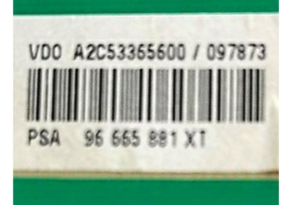 Щиток приладів Citroen C3 II, 96665881XT, A2C53365600