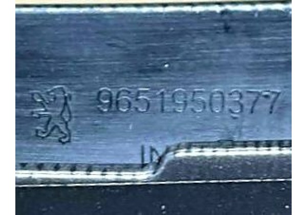 Декоративна накладка центральної консолі вертикальна права Peugeot 207, 8212VF, 9651950377