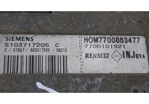 Комплект запалювання Renault Laguna I, 2.0 8V, Siemens, S103717205 C, 7700863477, 7700101921, 7700843416 А