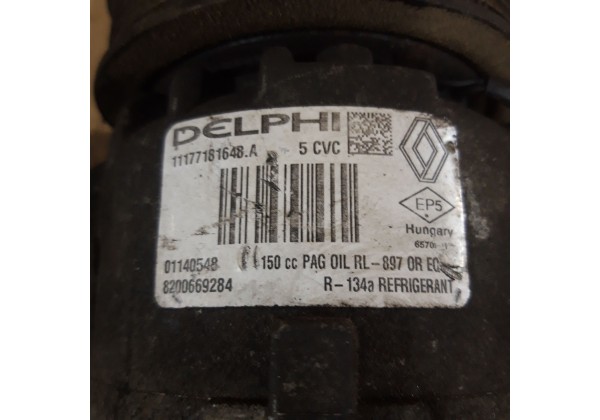 Компресор кондиціонера Renault Trafic 2, Megane 2, Scenic 2, 2.0 DCi, 8200356576, 8200855146, 8200669284, 7711368525 *