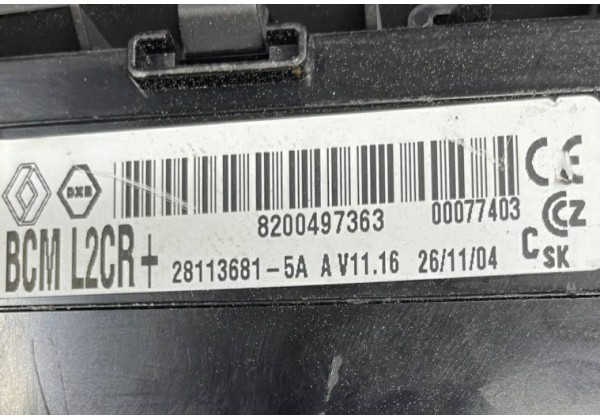 Комплект запалювання, ЕБУ, комп'ютер, Renault Modus, 1.2 16V, 8200414422, 8200401568, S120200102 A, 8200497363