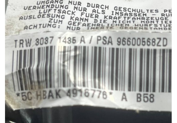 Подушка безпеки AIRBAG пасажира Citroen C4 Picasso, 96600568ZD