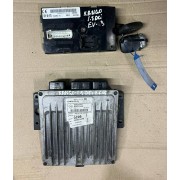 Комплект запалювання, ЕБУ, комп'ютер Renault Kangoo, 1.5 DCi, Euro 3, 8200374298, 8200331477, 8200332770 J