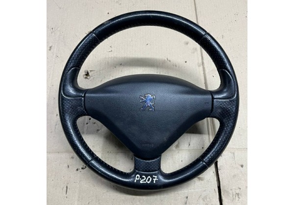 Кермо обшите шкірою з подушкою AIRBAG Peugeot 207, 4112JA, 4109GX