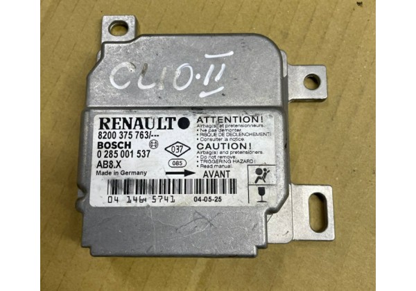 Блок керування подушками безпеки AIRBAG Renault Clio 2, 8200375763, 0285001537