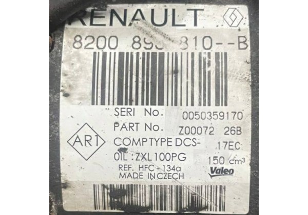 Компресор кондиціонера Renault Laguna 3, 1.5 DCi, 1.6 16V, 8200898810