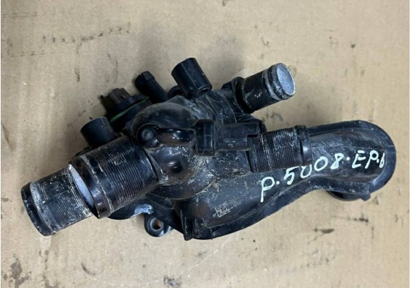 Корпус термостата Citroen C3 II, Picasso, C4, Picasso, Berlingo 2, Peugeot 207, 308, 3008, 5008, Partner 2, 1.4-1.6 16V, VTi, EP6, 1336Z8, 9808647080, V754184680 - 05